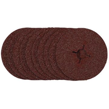 Fibre Sanding Discs, 115mm, 24 Grit, (Pack of 10)