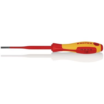 KNIPEX 98 20 35 SL VDE Insulated Slotted Screwdriver, 3.5 x 100mm - Slim