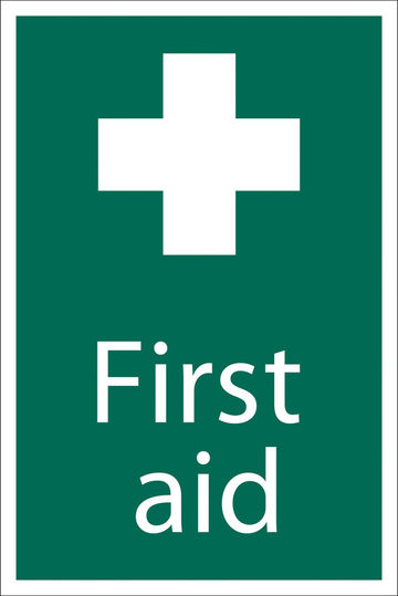 'First Aid' Safety Sign