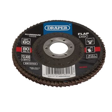 115MM FLAP DISC 60G ALOX