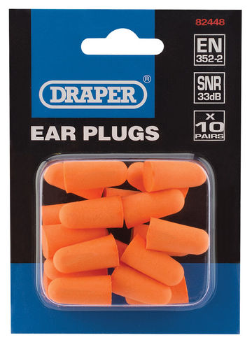 Ear Plugs (Pack of 10 Pairs)