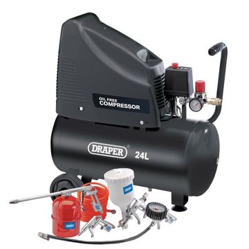 230V Oil Free Compressor and Air Tool Kit