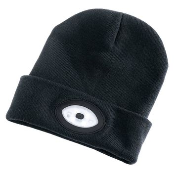 Beanie with Rechargeable Built-in LED Headtorch