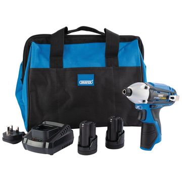 Draper Storm Force® 10.8V Power Interchange Impact Driver Kit (+2x 1.5Ah Batteries, Charger