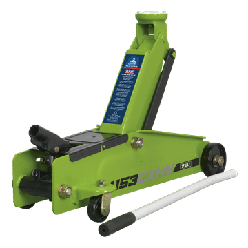 Trolley Jack 3 Tonne Long Reach Heavy-Duty Hi-Vis