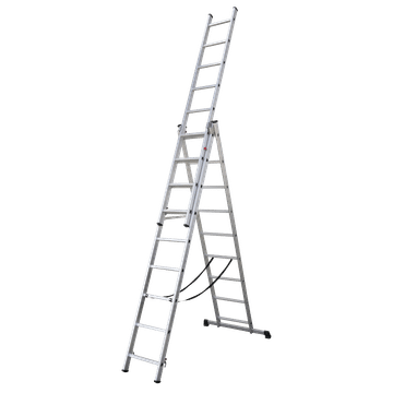 Aluminium Extension Combination Ladder 3x9 EN 131