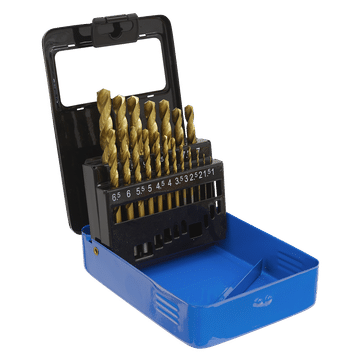 HSS Fully Ground Drill Bit Set 19pc DIN 338 Metric