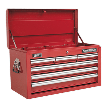Topchest 6 Drawer with Ball-Bearing Slides - Red
