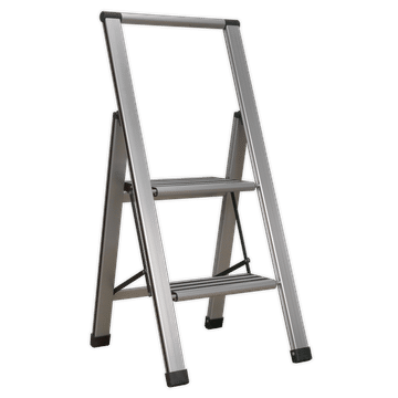 Aluminium Professional Folding Step Ladder 2-Step 150kg Capacity