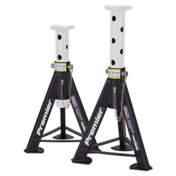 Axle Stands (Pair) 6 Tonne Capacity per Stand - White