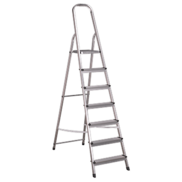 Aluminium Step Ladder 7-Tread EN 131