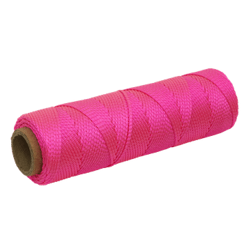 Braided Pink Nylon Brick Line - 76m