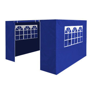 Dellonda Premium Gazebo/Marquee Side Walls/Doors/Windows, Fits 3 x 3m Models - Blue