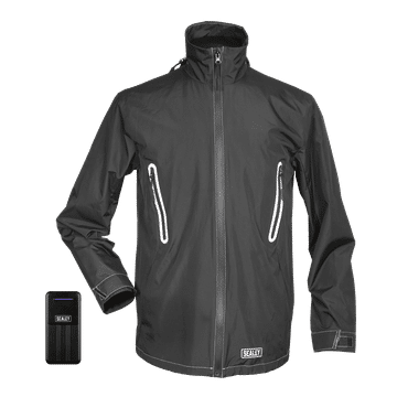 5V Heated Rain Jacket - Small with Power Bank