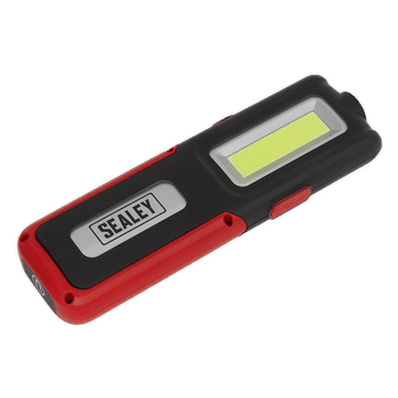 Rechargeable Inspection Light 5W COB & 3W SMD LED with Power Bank - Red