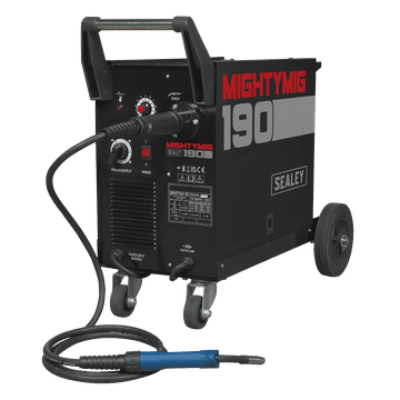 Professional Gas/No-Gas MIG Welder 190A with Euro Torch