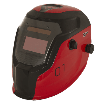 Welding Helmet Auto Darkening - Shade 9-13 - Red