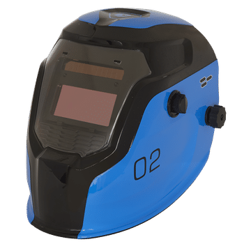 Auto Darkening Welding Helmet - Shade 9-13 - Blue