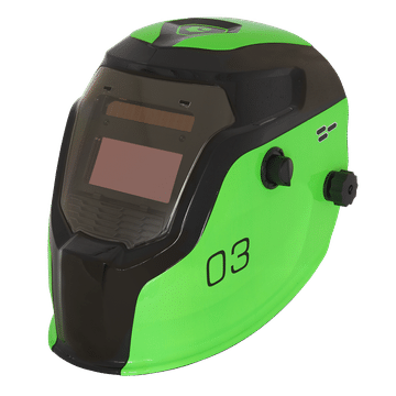 Auto Darkening Welding Helmet - Shade 9-13 - Green