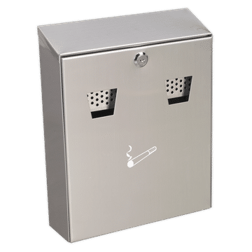 Cigarette Bin Wall-Mounting Stainless Steel