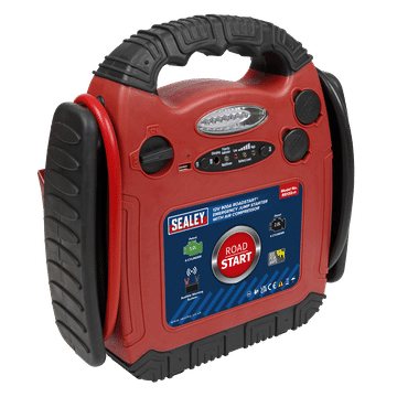 RoadStart® Emergency Jump Starter with Air Compressor 12V 900 Peak Amps