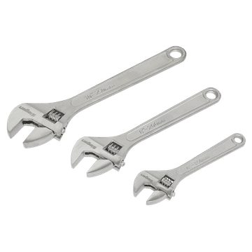 Adjustable Wrench Set 3pc 150, 200 & 250mm