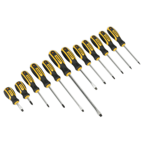 Soft Grip Screwdriver Set 12pc