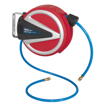 Retractable Air Hose Reel 6.5m Ø6.5mm ID - PU Hose