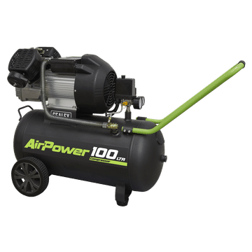 Air Compressor 100L V-Twin Direct Drive 3hp