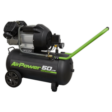 Air Compressor 50L V-Twin Direct Drive 3hp