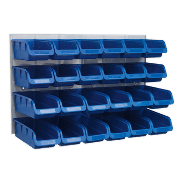 Bin & Panel Combination 24 Bins - Blue