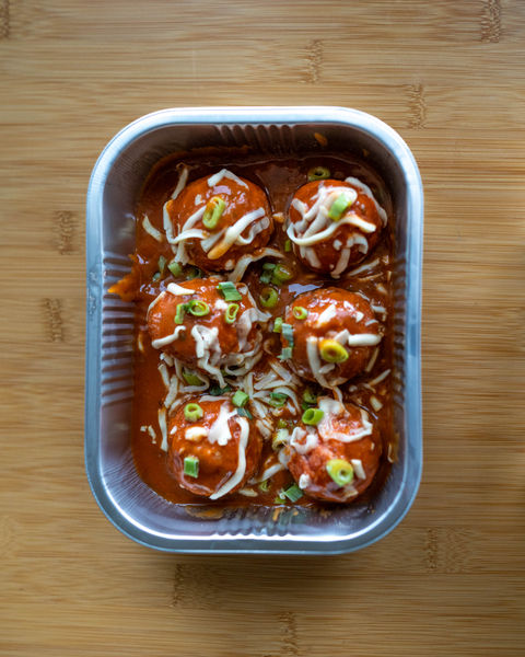 Gourmet Meatballs in a Tomato and Basil Sauce