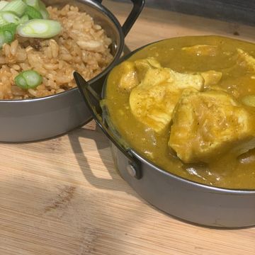 Chicken Curry and Fried Rice