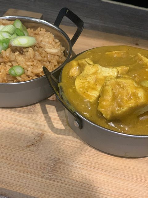 Chicken Curry and Fried Rice