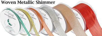 Woven Metallic Shimmer Ribbon