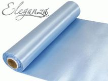 Satin Fabric 29cm x 20m - Lt Blue - Organza / Fabric