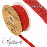 Eleganza Woven Hessian 10mm x 10m Red No.16 - Ribbons
