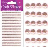 Eleganza Craft Stickers 3mm 418 gems Pearl Pink No.21 - Craft