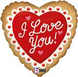 Betallic 18inch I Love You Cookie - Foil Balloons