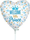 Betallic 9inch Glitter Baby Prince Holographic (Air Filled) - Foil Balloons