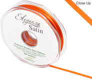 Eleganza Double Faced Satin 3mm x 50m Orange No.04 - Ribbons