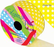 Eleganza Poly 50mm x 50m Polka Dot Yellow No.11 - Ribbons