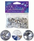 Décor Diamanté™ 12mm 28g bag, Silver (Clear with mirrored back) - Accessories