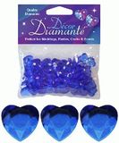 Décor Diamanté™ 12mm Hearts 28g bag, Sapphire Blue - Accessories