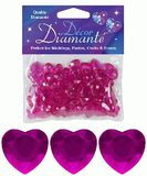 Décor Diamanté™ 12mm Hearts 28g bag Cerise - Accessories