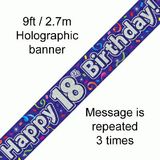 18th Birthday Streamers - Banners & Bunting