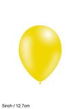 Decotex Pro 5inch Metallic No.11 Yellow x100pcs - Latex Balloons
