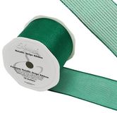 Eleganza Finesse Metallic Stripe 63mm x 10m Green No.50 - Ribbons
