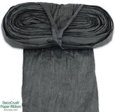 Paper Crush Design Ribbon FSC Quality Extra Wide x 20m No.20 Black - Ribbons