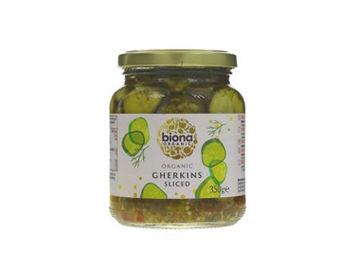 Organic Sliced Gherkins 350g